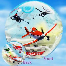 Add-On 22 Inches Helium Filled Round (Planes) Floating Bubble Balloon