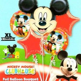 Add On Mickey Mouse Birthday Balloon Bouquet (5pcs)