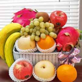 Mixed Fruits Basket Arrangement