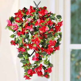 Fake Red bougainvillea Hanging Plant 50 cm Height