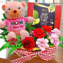  Bear, Carnations with Chocolate