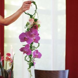 Hand Carry Purple Phalaenopsis Orchids Bouquet